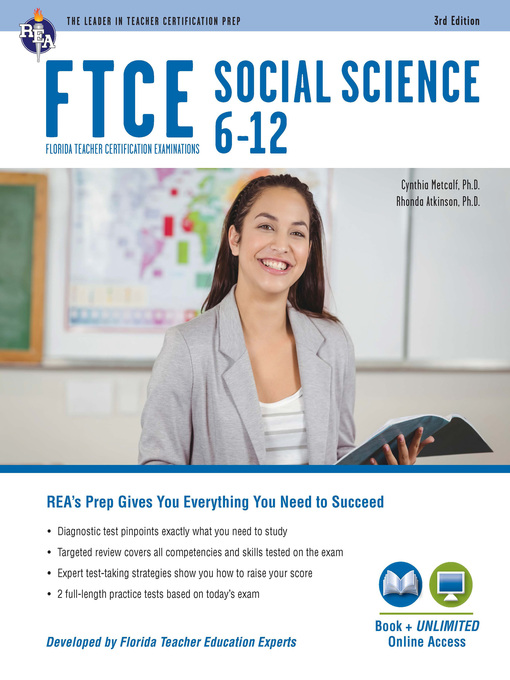 Title details for FTCE Social Science 6-12 (037) Book + Online by Cynthia Metcalf - Available